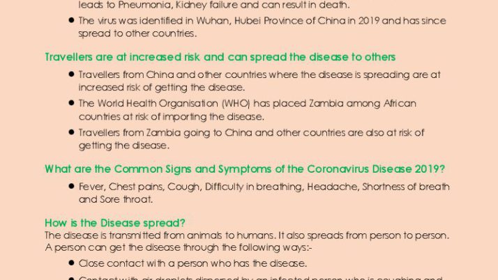 Health Alert for Travellers :  Coronavirus Disease-2019 (COVID19)