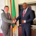 AMBASSADOR MUNDANDA CONFERS WITH BELGIAN ENVOY TO ZAMBIA
